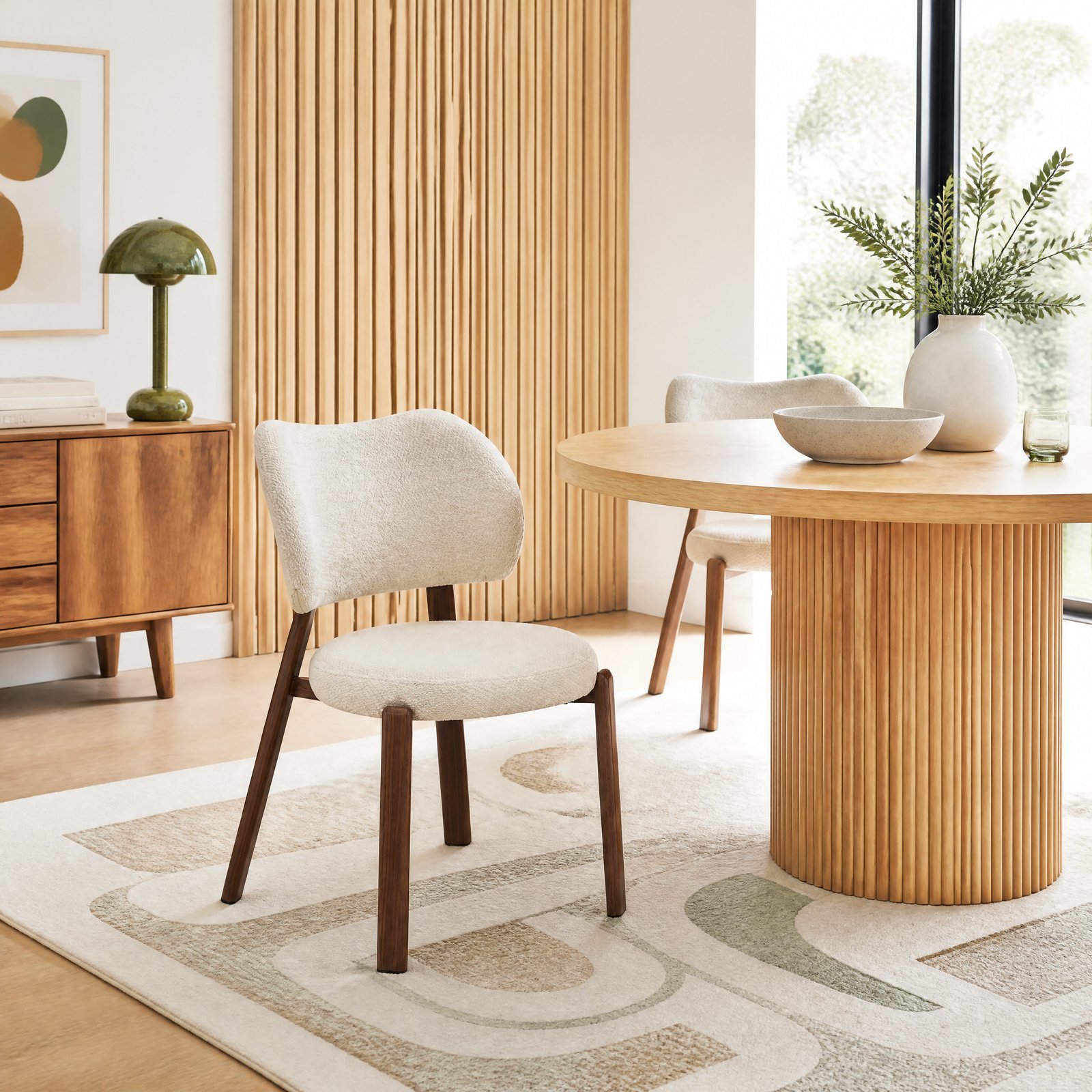 Nordic Dining Chair, Brown